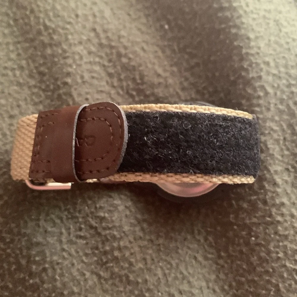 NIB Casio men’s watch. Tan & brown. Adjustable Velcro strap. Face approx 1 1/2” - Picture 10 of 11